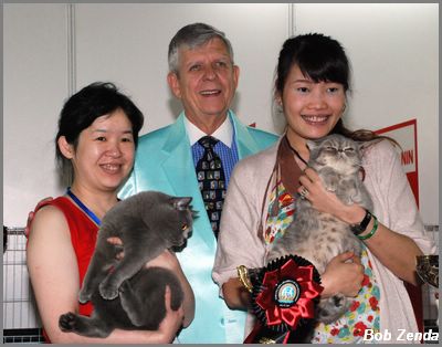 Vera & Suki with winning cats